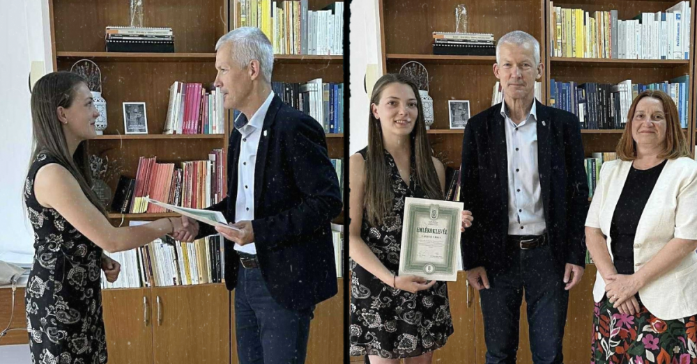 Acordare distincție studentei László Viola