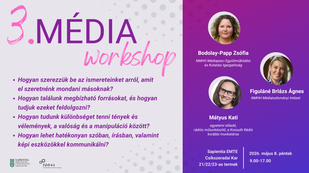 3. Média workshop az NMHH közreműködésével