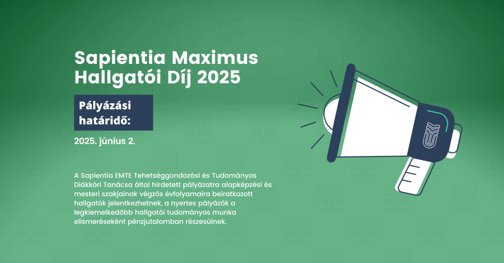 Premiul Sapientia Maximus pentru Studenți 2025