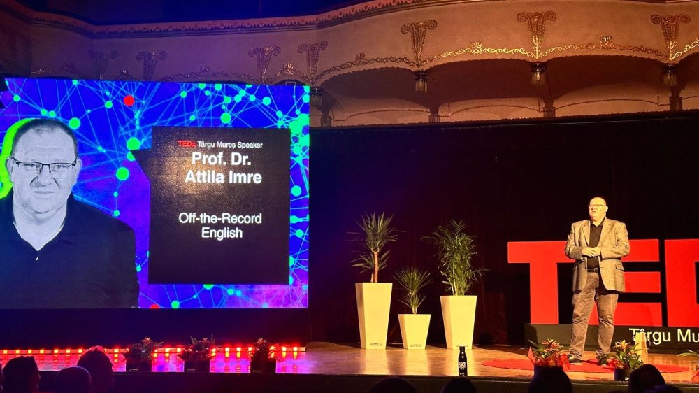 A marosvásárhelyi TEDx rendezvényen tartott előadást dr. Imre Attila 