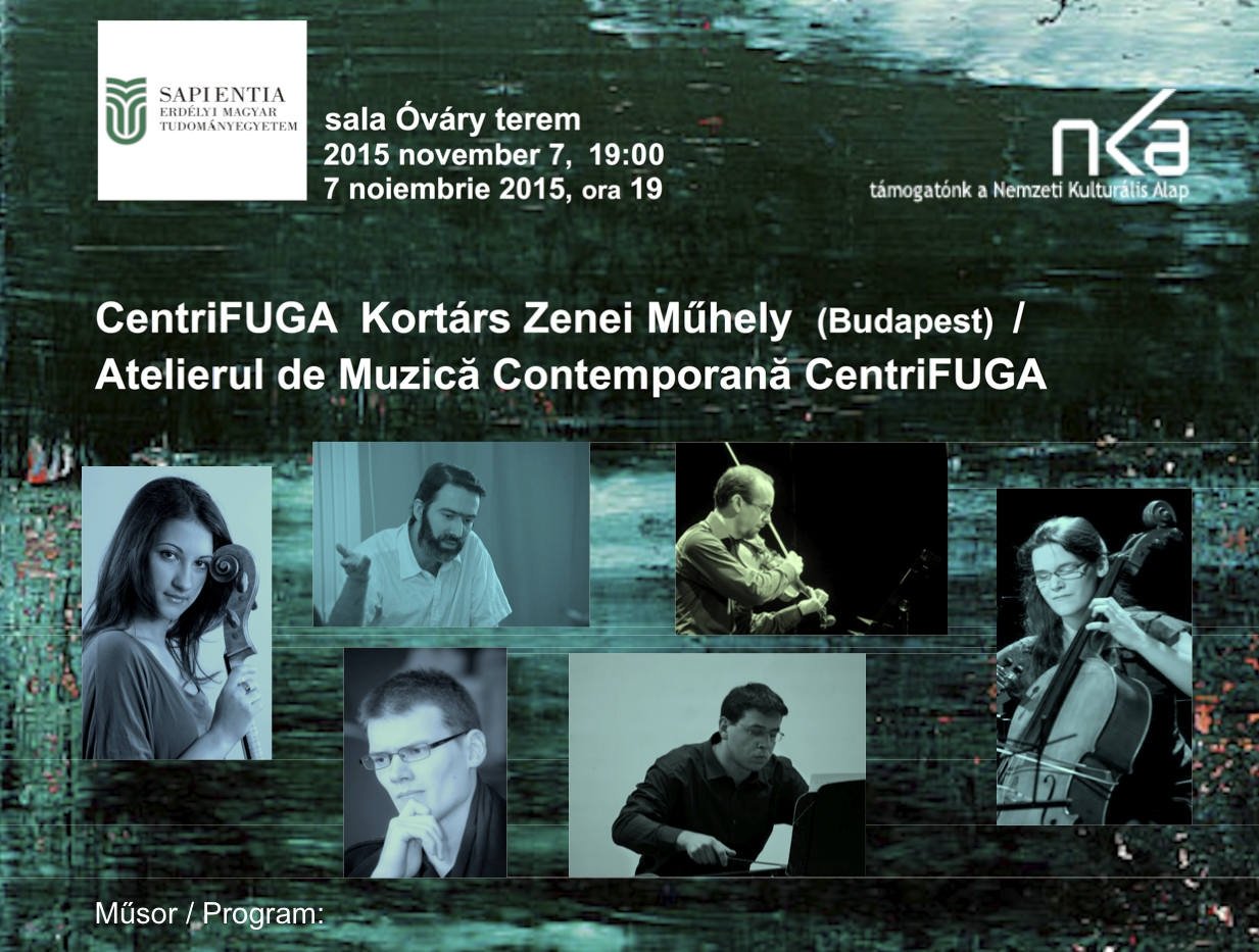 CentriFuga erdélyi koncertsorozat - Kortárs zenei koncert Kolozsváron